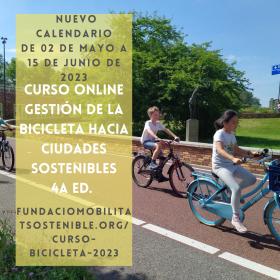 Portada Curso Bicicleta Ciudades Sostenibles cuarta edición